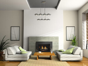 Living Room with Fireplace